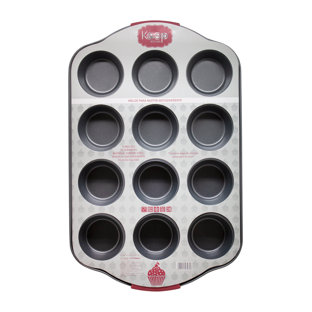Molde Horno Para Muffin Antiadherente Keep