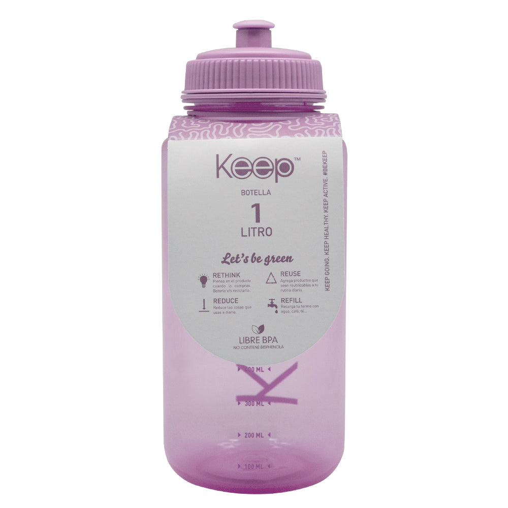 Botella para Agua 1 Litro Keep