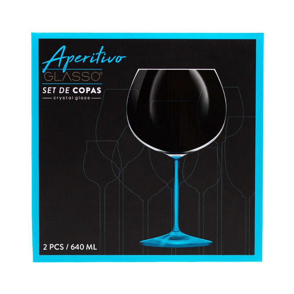 Set 2 Copas Aperitivo Cristal 640ml Glasso