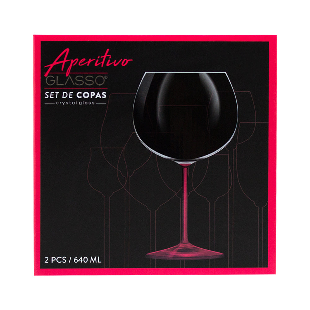Set 2 Copas Aperitivo Cristal 640ml Glasso