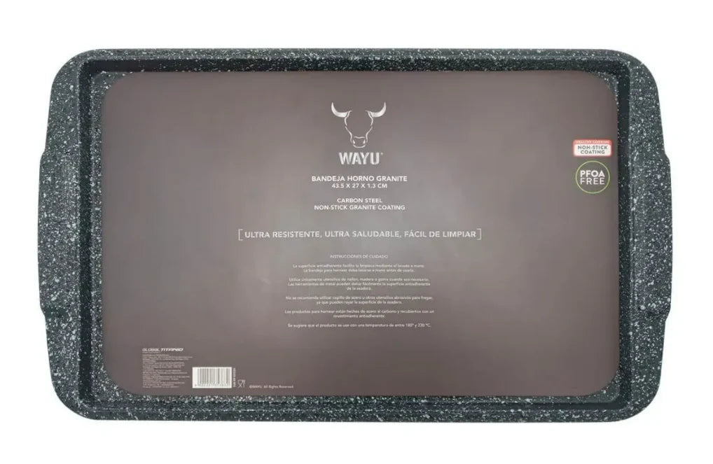 Bandeja para Horno Antiadherente Rectangular Wayu