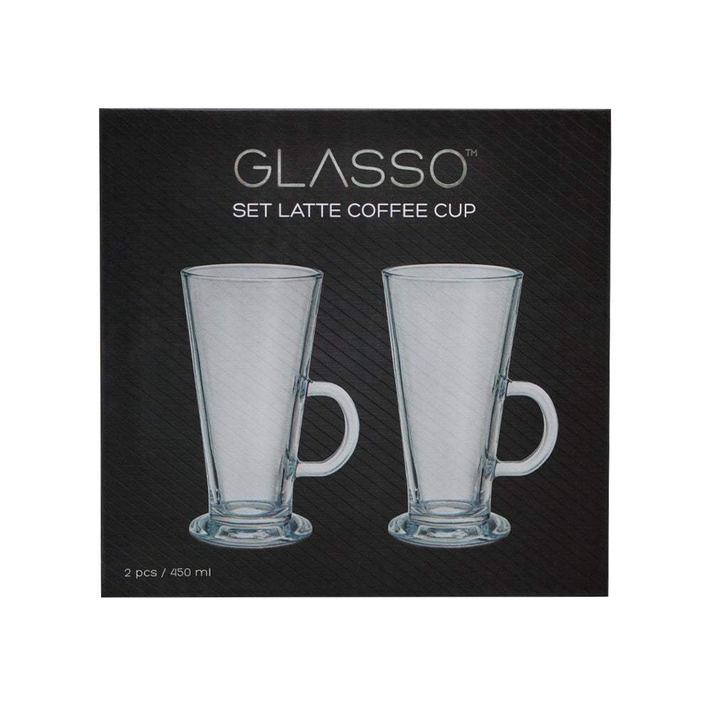 Set 2 Vasos Para Café Latte 450 ml Glasso