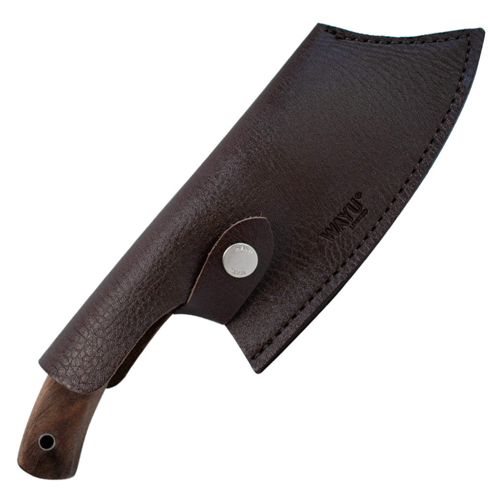 Cuchillo Chopper Con Funda Rustic Colecction Wayu
