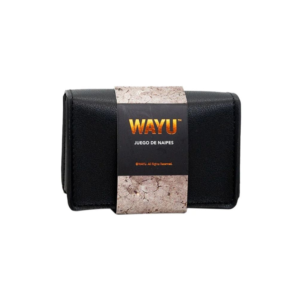 Juego De Naipes Estuche Cuero Vegano Wayu