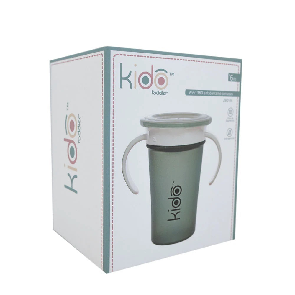 Vaso Antiderrame 280ml con Asas Kido