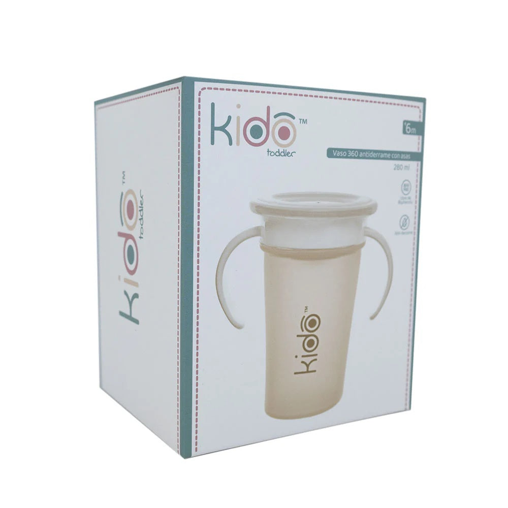 Vaso Antiderrame 280ml con Asas Kido