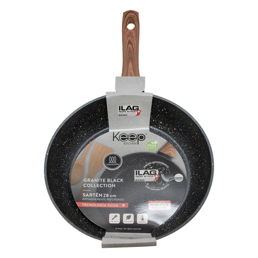 Sartén Antiadherente Granito 28 cm Keep