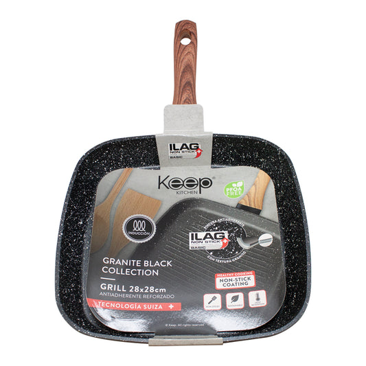 Grill Plancha Antiadherente Granito Keep