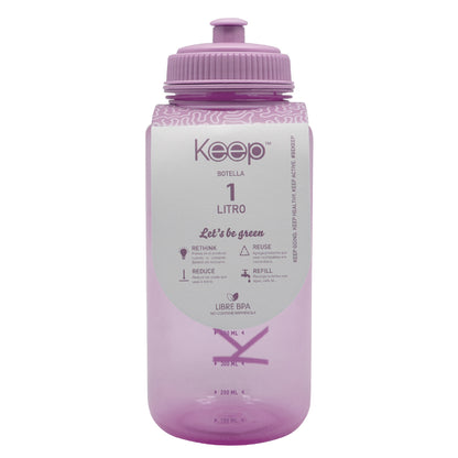 Botella para Agua 1 Litro Keep