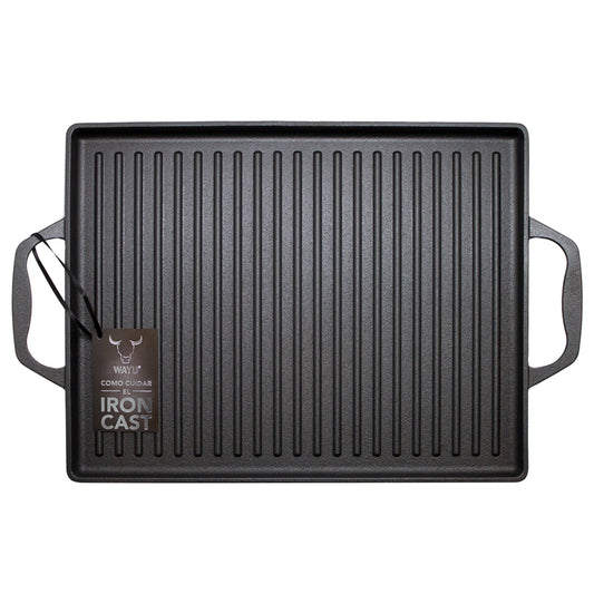 Plancha con Azas Hierro Fundido Wayu