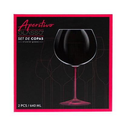 Set 2 Copas Aperitivo Cristal 640ml Glasso