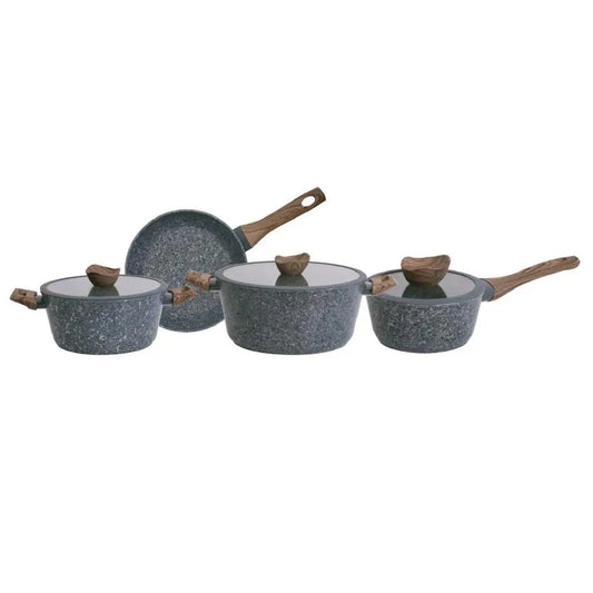 Batería De Cocina 7 Piezas Rokka Granite Line keep