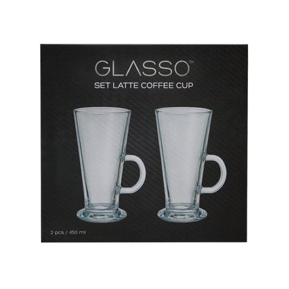 Set 2 Vasos Para Café Latte 450 ml Glasso