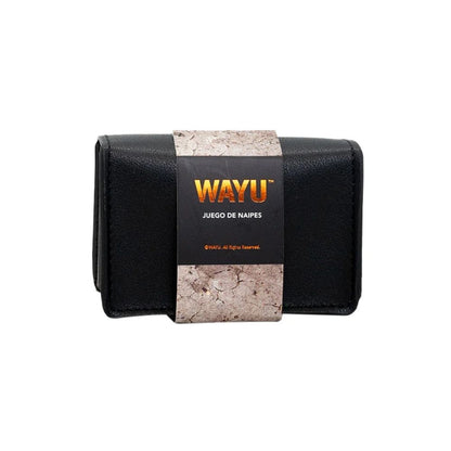 Juego De Naipes Estuche Cuero Vegano Wayu