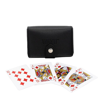 Juego De Naipes Estuche Cuero Vegano Wayu