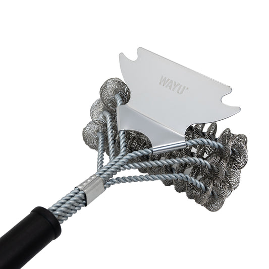 Cepillo Limpia Parrillas Con Raspador Wayu