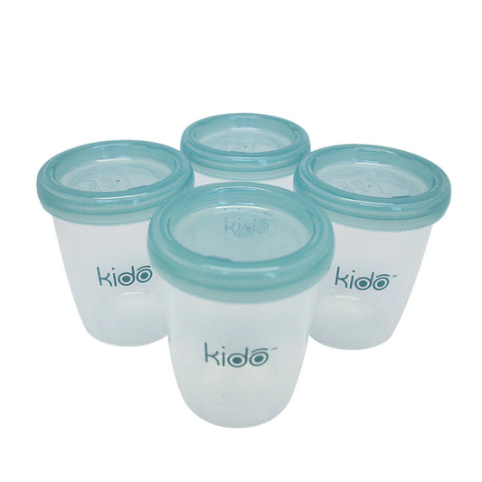 Set 4 Vasos PP de Almacenamiento 180ml Kido