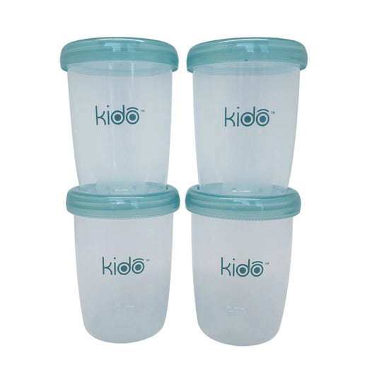 Set 4 Vasos PP de Almacenamiento 180ml Kido
