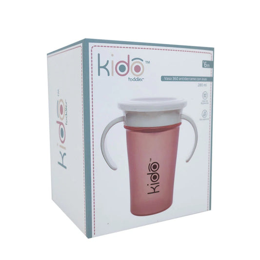 Vaso Antiderrame 280ml con Asas Kido